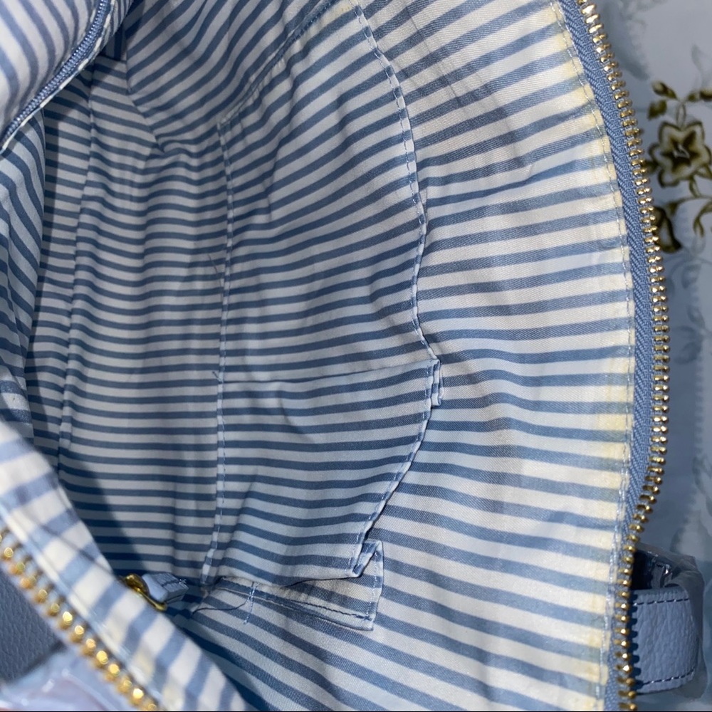Joy Mangano Double Decker Leather Tote & Wristlet - Picture 6 of 16